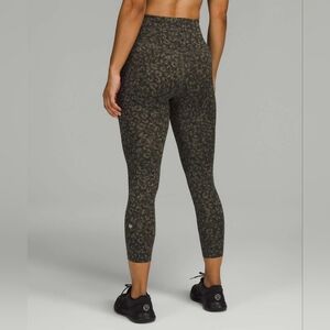 Lululemon Base Pace High-Rise Crop 23" Intertwined Camo Medium Olive Multi 12